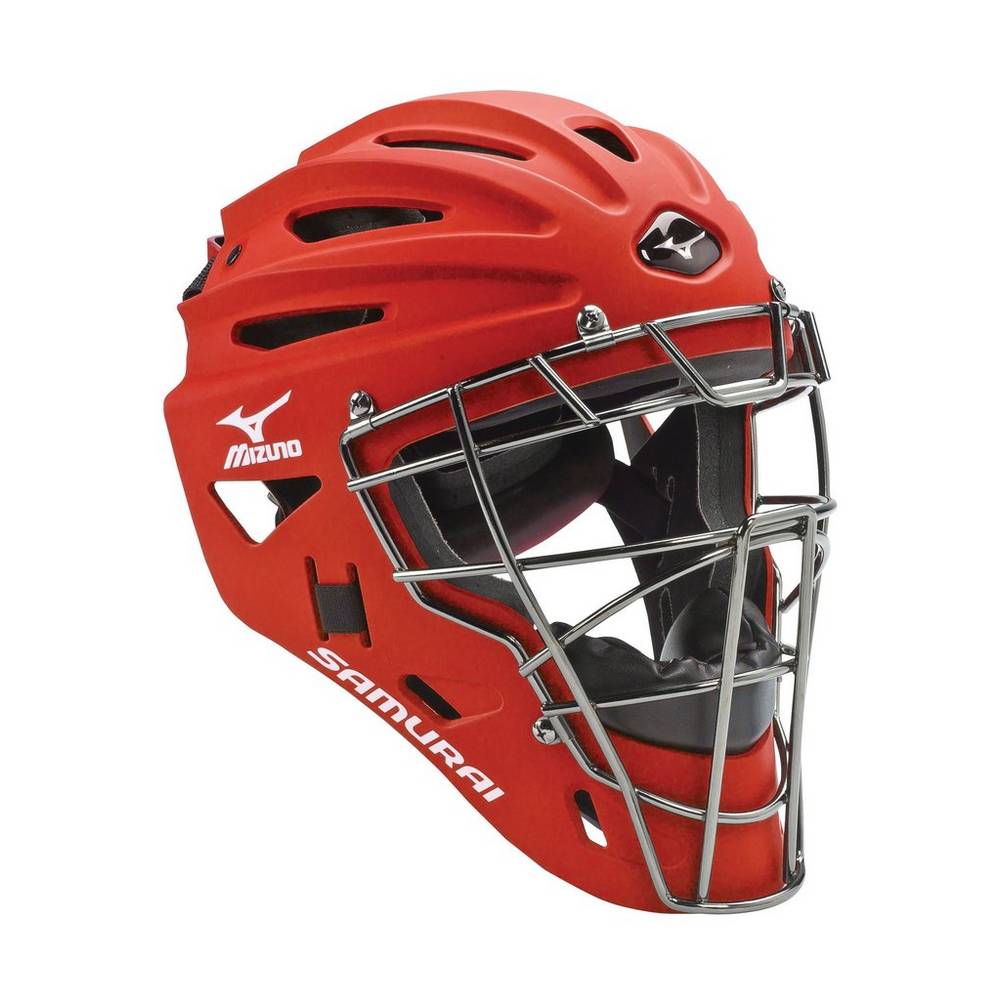 Casco Mizuno Baseball Samurai G4 Uomo - Rosse - 54397-ACKP